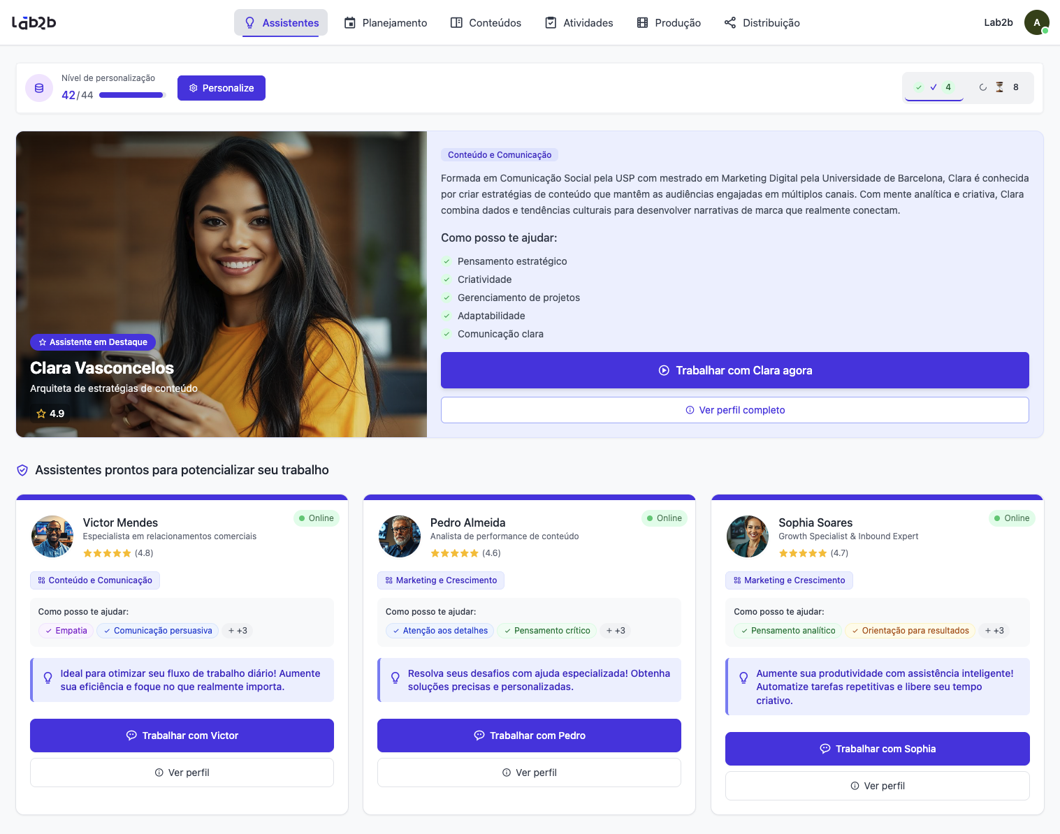 Lab2B Hub - Plataforma de Marketing